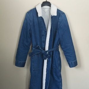 Madewell denim duster jacket sz M worn twice EUC